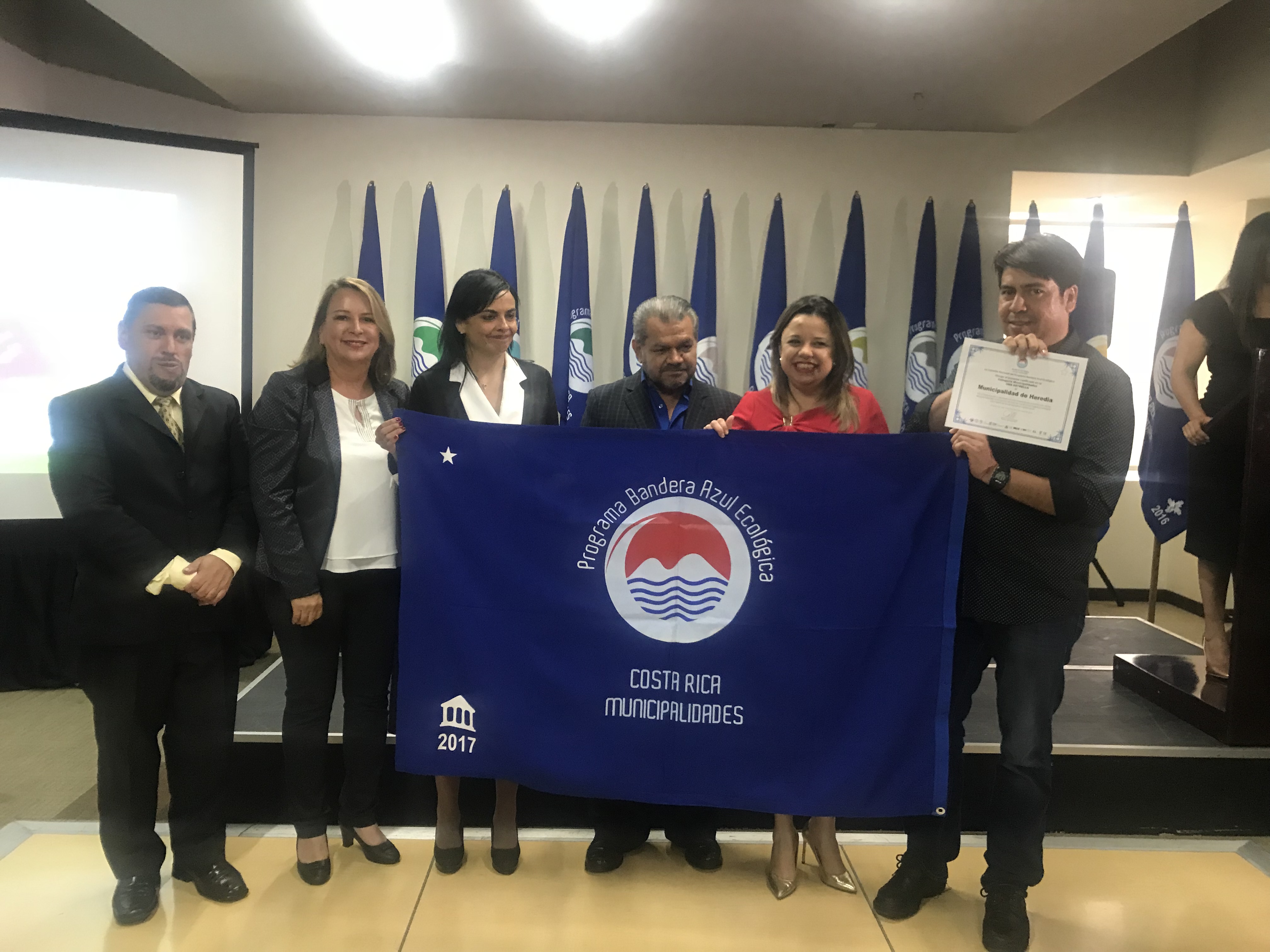 Heredia Recibe Galardón Bandera Azul Ecológica Portal Municipalidad