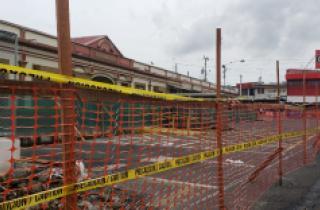 Remodelación de parqueo en el Mercado Municipa