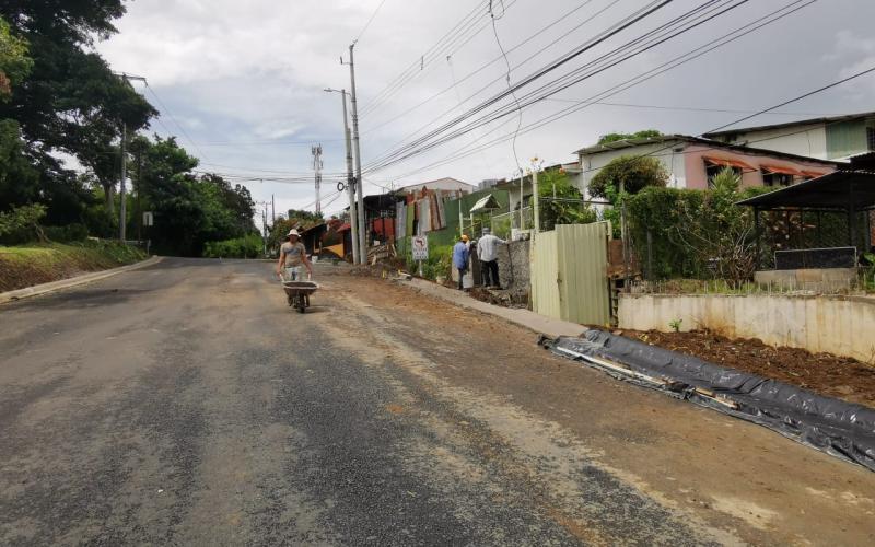 obras de mejora calle La Cuesta