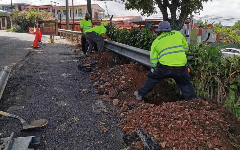 obras de mejora calle La Cuesta