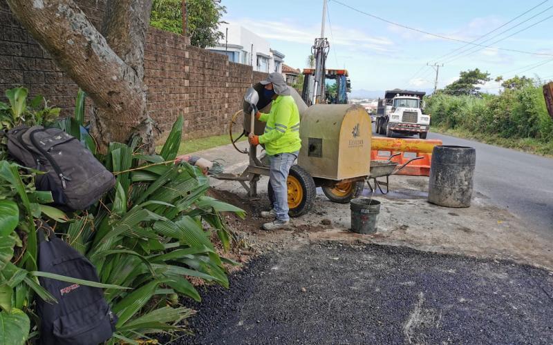 obras de mejora calle La Cuesta