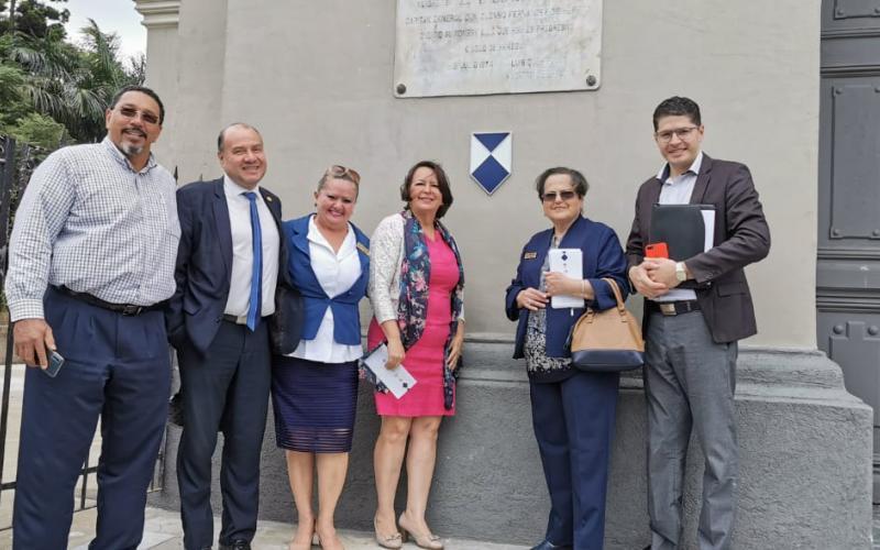 Develación de los Escudos Azules de Protección al Patrimonio Cultural