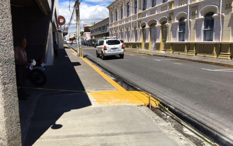 Municipalidad de Heredia dio inicio a la construcción de la primera etapa de Corredores Accesibles en el centro de Heredia 2017, a fin de cumplir con la normativa establecida por la Ley 7600.