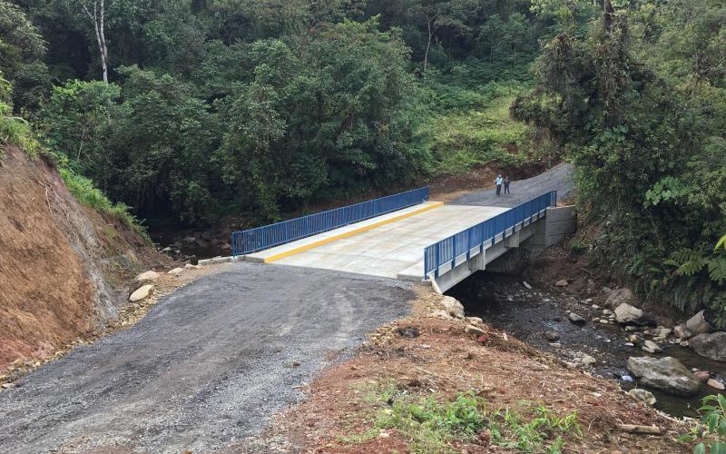 El Gobierno Local realizó la construcción total de un puente en la comunidad de San Rafael de Vara Blanca, en el sector de La Legua, con una inversión de 204 millones de colones . 