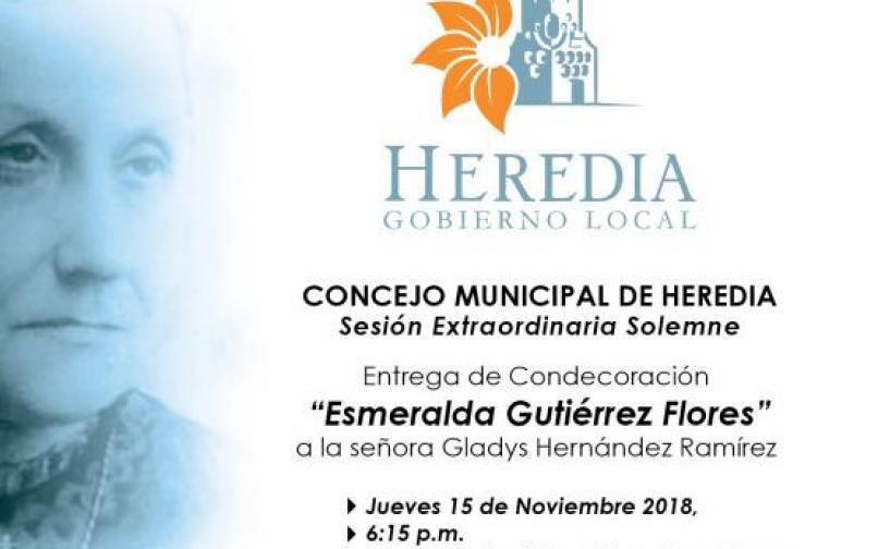 Sesión Extraordinaria Solemne "Reconocimiento Esmeralda Gutiérrez Flores"