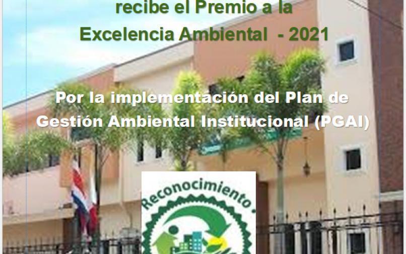 Municipalidad recibe premio a la Excelencia Ambiental
