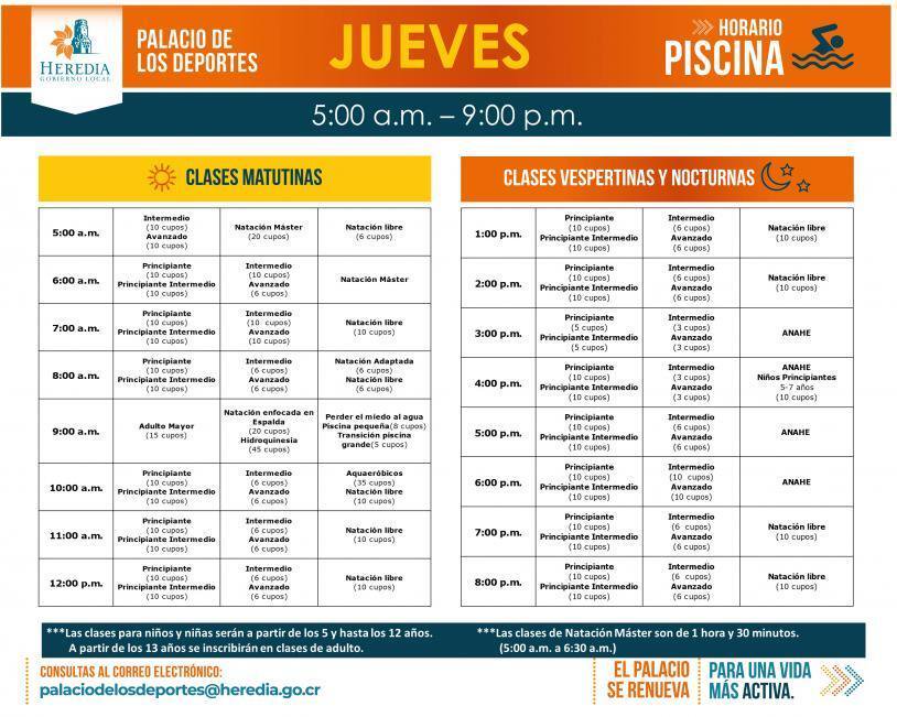 HORARIO JUEVES