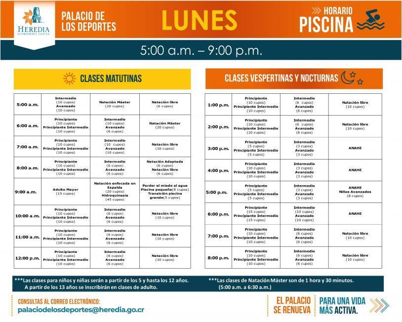 HORARIO LUNES