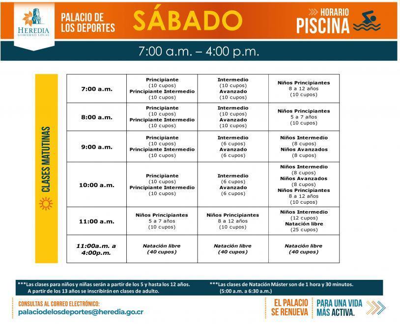 HORARIO SABADO